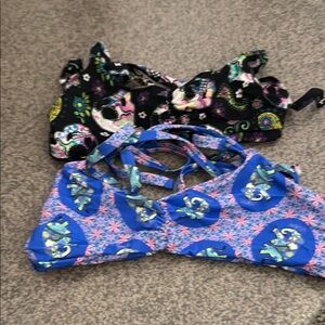 Stylish Blue and Black Bikini Set